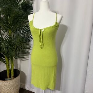 Forever 21 Lime Green Knit Dress